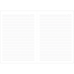 B5 size, recycled paper, lined