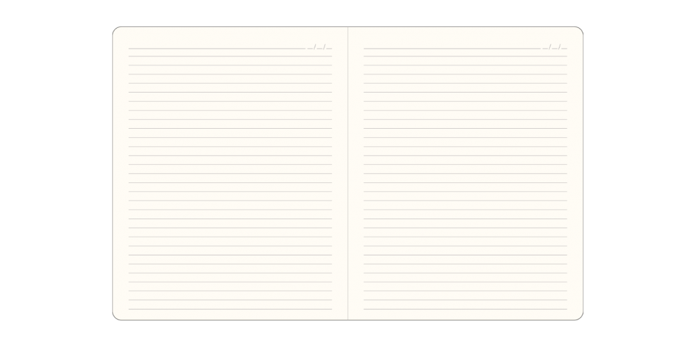 BLOK notes A4 krem linie