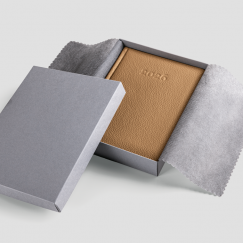 Box A with an elegant napkin
